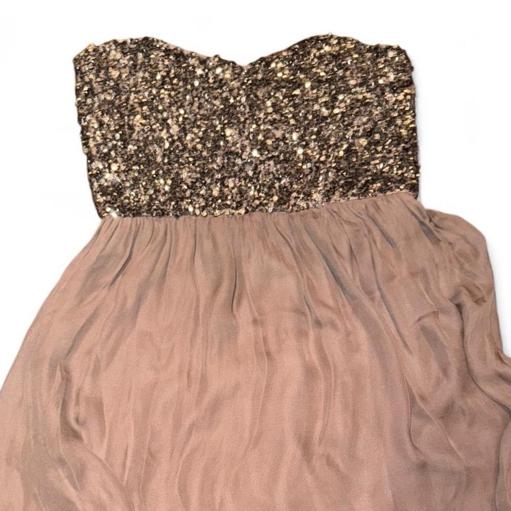 Parker Sequin and Satin Midi Dress